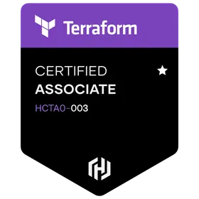 HashiCorp Certified: Terraform Associate (003) badge, HashiCorp